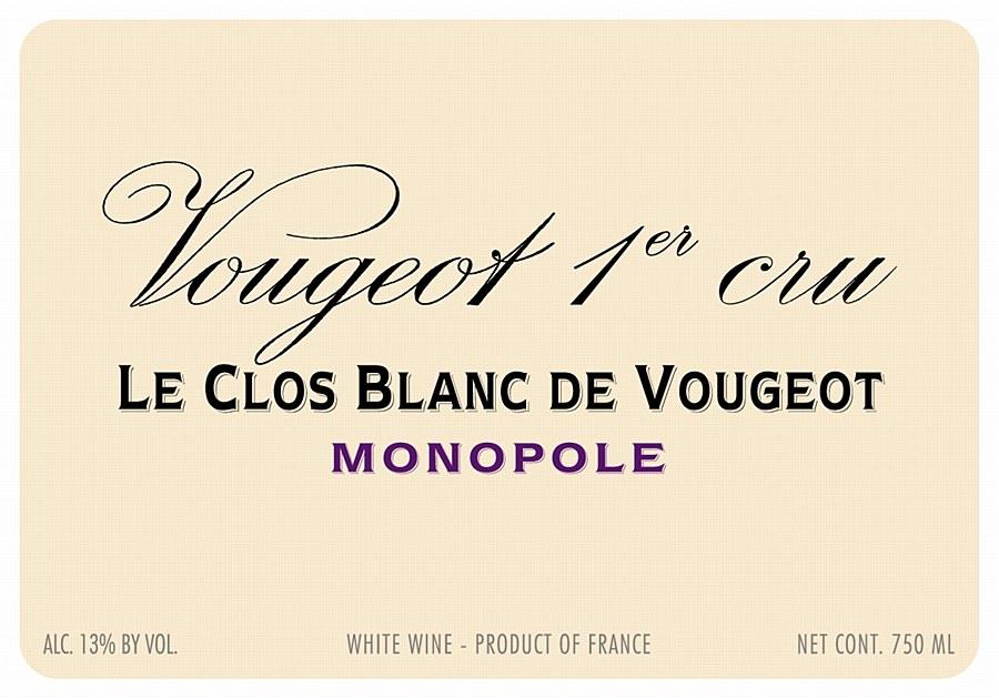 Domaine de la Vougeraie Vougeot 1er Cru Le Clos Blanc de Vougeot Monpole 2011 (750 ml)