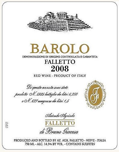 Bruno Giacosa Falletto Barolo 2008
