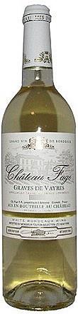 Chateau Fage Graves de Vayres White Bordeaux 2015 (750 ml)