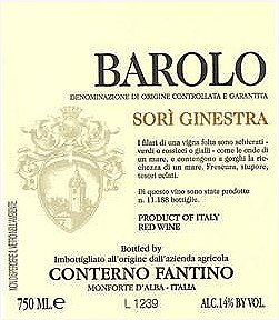 Conterno Fantino Sori Ginestra Barolo 2010
