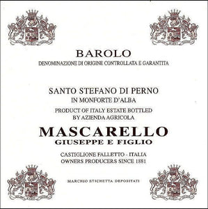 Mascarello Giuseppe e Figlio Perno Vigna Santo Stefano Barolo 2012