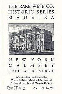 The Rare Wine Co. Historic Series New York Malmsey Special Reserve Madeira (750 ml)