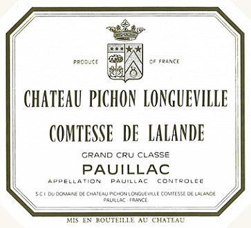 Chateau Pichon Longueville Comtesse de Lalande Pauillac 2000 (750 ml)