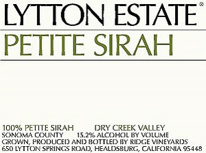 Ridge Lytton Estate Petite Syrah 2014 (750 ml)