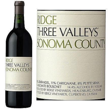 Ridge Three Valleys Sonoma County 2014 (750 ml)