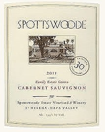 Spottswoode Cabernet Sauvignon 2011 (750 ml)