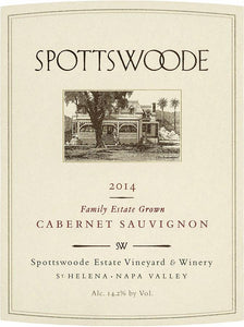 Spottswoode Cabernet Sauvignon 2014 (750 ml)